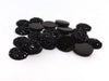 CA294 - 10 pcs Druzy Resin Embellishment Cabochons Black - 8mm - Dome Circle