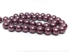 BD112 - 10mm Purple Dark Plum Glass Pearl Imitation Round Beads - 16 inch strand - Approx 42 beads per strand - Hole Size: 0.7-1.1mm