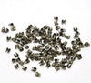 CR050 - 100 pcs. Antique Bronze Calotte Calotted Clamshell Crimp Side End Tips Caps with Loop - Fit 1.5mm Ball Chains - 4mm x 3.5mm - Knot Cover