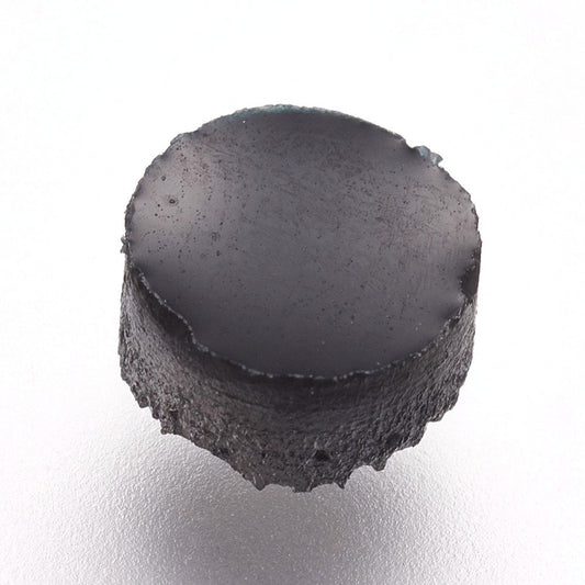 CA521 - 10 pcs Druzy Resin Embellishment Cabochons - Gunmetal Silver - 6mm