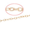 N141 - 10M (32.8 Ft) - Dull Rosy Rose Gold Plated Chain Link - 5.5x3.5mm - 5.5mm x 3.5mm - Thickness: 1mm (18 Gauge)