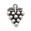 P284 - 7 pcs. Silver Tone Wine Charms Pendants with Jump Rings- 15mm - 30mm - Variety - Assortment - Mix - Set B
