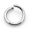J025 - 200 pcs Silver Tone Open Jump Rings 5mm - 21 Gauge (0.7mm Thick)