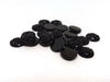 CA294 - 10 pcs Druzy Resin Embellishment Cabochons Black - 8mm - Dome Circle