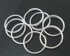 J164 - 400 pcs Double Rings - Silver Plated Split Jump Rings - 8mm - 21 Gauge