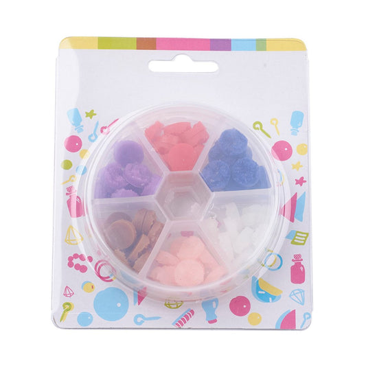 CA558 - 60 pcs Assortment Box - Resin Embellishment Druzy Cabochons - 6 Colors - 12mm (0.47")