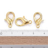 CL173 - 50 pcs. Golden Lobster Clasps - 16mm x 8mm - Hole Size: 2mm - Claw Clasps
