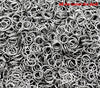 J025 - 200 pcs Silver Tone Open Jump Rings 5mm - 21 Gauge (0.7mm Thick)