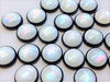 CA891 - 10 pcs Druzy Resin Embellishment Cabochons - 12mm - Gleam Style - Black and White - Bicolor