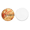 CA403 - 15 pcs. Circle "Washington" Round Glass Dome Seals Tiles Cabochons Embellishments - 25mm (1 in) - 1" - World Map Design