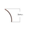 BD303 - 100 pcs. Antique Copper Noodle Tube Long Thin Smooth Curved Beads - 50mm x 3mm (2" x 0.12") - Hole Size: 2.5mm Made of Copper! High Quality!