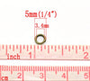 J065A - 1000 pcs Antique Bronze Open Jump Rings - 5mm - 19 Gauge (0.9mm Thick)