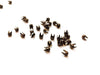 F001 - 100 pcs. - Antique Bronze Rivet Stud Spikes - 2.5mm - Metal - 4 Legs
