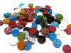CA559 - 40 pcs Druzy Resin Embellishment Cabochons Assortment - Sparkly Mix - 12mm (1/2 in)