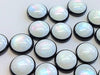 CA891 - 10 pcs Druzy Resin Embellishment Cabochons - 12mm - Gleam Style - Black and White - Bicolor