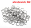 J216A - 100 pcs Double Rings - Silver Tone Split Jump Rings - 10mm - 21 Gauge