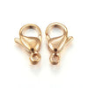 CL172 - 10 pcs. 304 Stainless Steel Lobster Clasps - 19mm x 12mm - Claw Clasps - Gold Plated - Hypoallergenic! Tarnish Resistant!