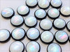 CA891 - 10 pcs Druzy Resin Embellishment Cabochons - 12mm - Gleam Style - Black and White - Bicolor