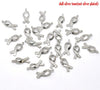 P282A - 100 pcs. Silver Tone Hope Breast Cancer Awareness Charm Pendants - 17mm x 8mm