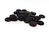 CA818 - 10 pcs Druzy Resin Embellishment Cabochons Black - 14mm - Dome Circle