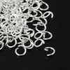 J213 - 500 pcs Silver Plated Open Jump Rings - 6mm - 19 Gauge (0.9mm Thick) - Open Design