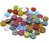 CA559 - 40 pcs Druzy Resin Embellishment Cabochons Assortment - Sparkly Mix - 12mm (1/2 in)