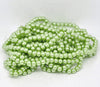 BD052 - 8mm Pastel Light Green Glass Pearl Imitation Round Beads - 32 inch strand