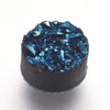 CA524 - 10 pcs Druzy Resin Embellishment Cabochons - Dark Blue - Diameter: 6mm - 4mm Thick