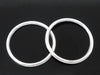 J271 - 50 pcs Silver Plated Soldered Closed Jump Rings - 24mm (0.94") - 14 Gauge (1.7mm Thick)