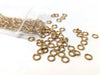 J306 - 200 pcs Brass Jump Lock - 6mm - 18 Gauge - Beadsmith - Anti-Tarnish Coating!
