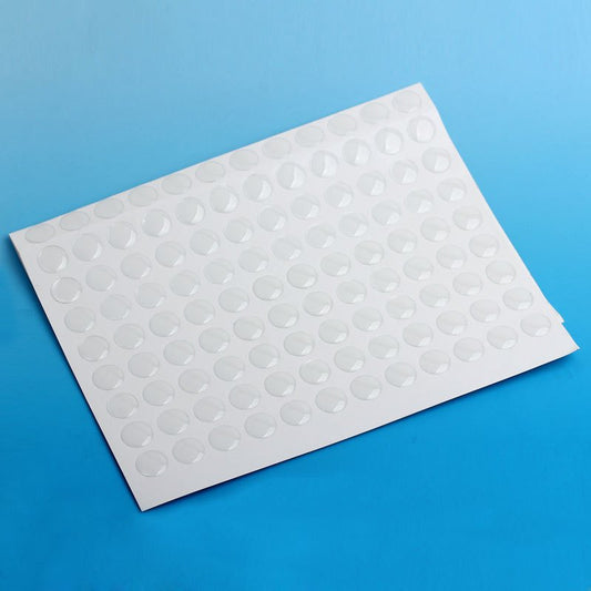 CA296 - 250 Circle Clear Round Epoxy Resin Stickers - 8mm