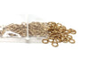 J306 - 200 pcs Brass Jump Lock - 6mm - 18 Gauge - Beadsmith - Anti-Tarnish Coating!