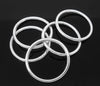 J271 - 50 pcs Silver Plated Soldered Closed Jump Rings - 24mm (0.94") - 14 Gauge (1.7mm Thick)