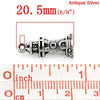 P298 - 10 pcs. Antique Silver Lighthouse Charms Pendants - 20.5mm X 9mm