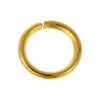 J234A - 100 pcs Gold Plated Open Jump Rings - 7mm - 18 Gauge (1mm Thick