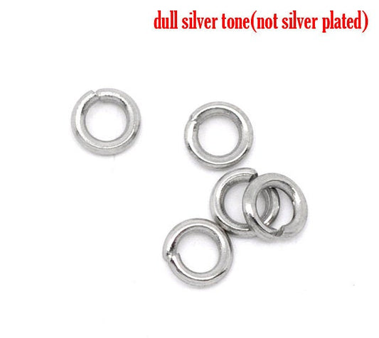 J166 - 500 pcs Stainless Steel Open Jump Rings 4mm - 20 Gauge - High Quality
