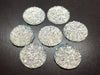 CA648 - 10 pcs Druzy Resin Embellishment Cabochons Clear Multicolor Iridescent - 20mm - Dome Style