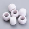 BD416 - 75 pcs White Smooth Acrylic Ball Spacer Beads - 13mm - Large Hole: 6.5mm - Fits European Cords and Paracord!