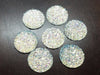 CA648 - 10 pcs Druzy Resin Embellishment Cabochons Clear Multicolor Iridescent - 20mm - Dome Style