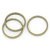 J136 - 50 pcs. Antique Bronze Connector Soldered Closed Jump Rings - 12mm - 0.8mm thick - Smooth