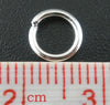 J077A - 500 pcs Silver Plated Open Jump Rings - 7mm - 18 Gauge