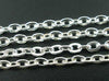 N107 - 5M (16.4 Ft) - Silver Plated Chain Link - 3 x 4mm