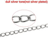 N151 - 3M (9.9ft) - 304 Stainless Steel Extension Chain - 5.5x3.5mm Links - 5.5mm x 3.5mm - Ideal to make extender chains! Tarnish Resistant