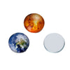 CA406 - 10 pcs Circle Planets Solar System Universe Glass Round Dome Seals Tiles Cabochons - 12mm