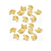 P199A - 20 pcs. Gold Plated Shiny Bird Charms Pendants - 16mm x 13mm - Medium