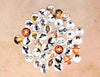 CA806 - 40 pcs. Assortment of Circle Halloween Glass Round Dome Seals Tiles Cabochons - 12mm - Set 1