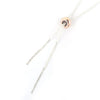 BD363 - 5 pcs Rose Gold Plated Smooth Slider Spacer Stoppers with Rubber - 8mm x 4mm - Hole Size: 2mm