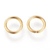 J096A - 20 pcs 304 Stainless Steel Golden Open Jump Rings 8mm - 16 Gauge (1.2mm Thick) - High Quality