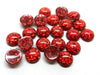 CA219 - 10 pcs Druzy Resin Embellishment Cabochons - 12mm - Glitter Style - Red - Solid