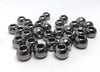 BD364 - 75 pcs Gunmetal Round Acrylic Gumball Bubble Gum Beads - 11mm x 9mm - Hole Size: 5.7mm